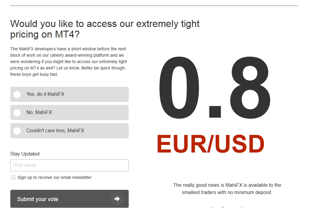 MahiFX asks public if to add MetaTrader 4 to its